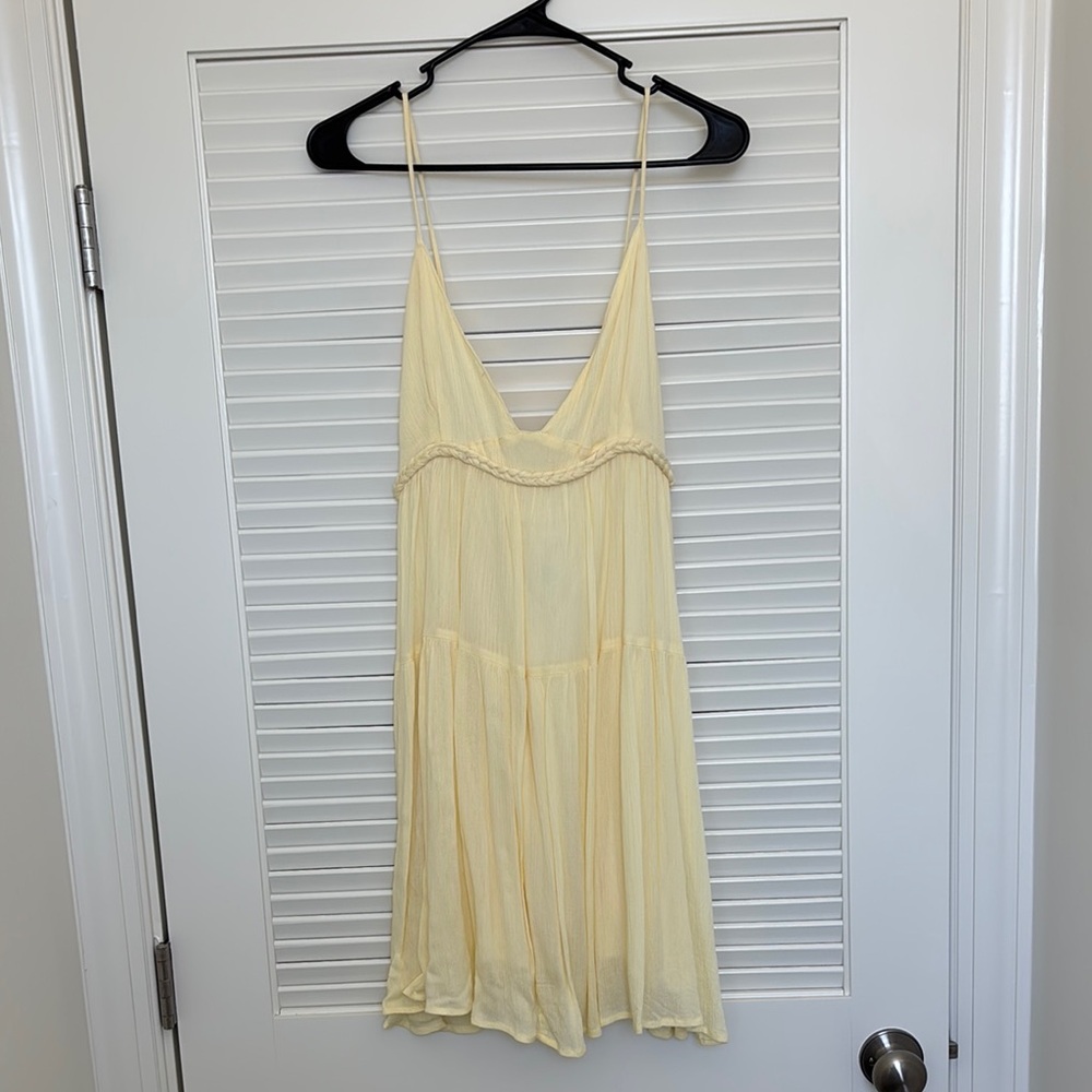 Yellow Spaghetti Strap Dress